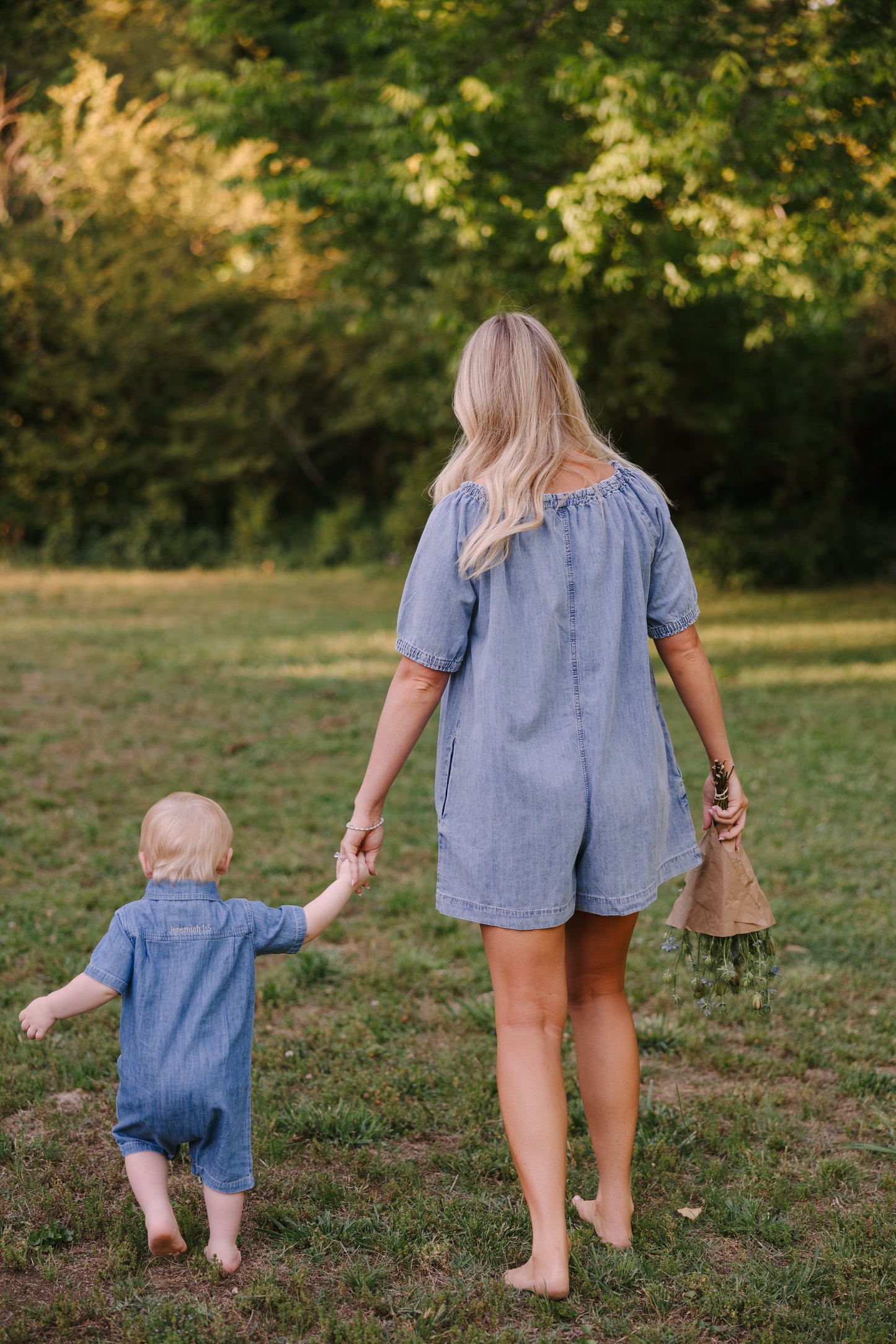 True Blue Romper