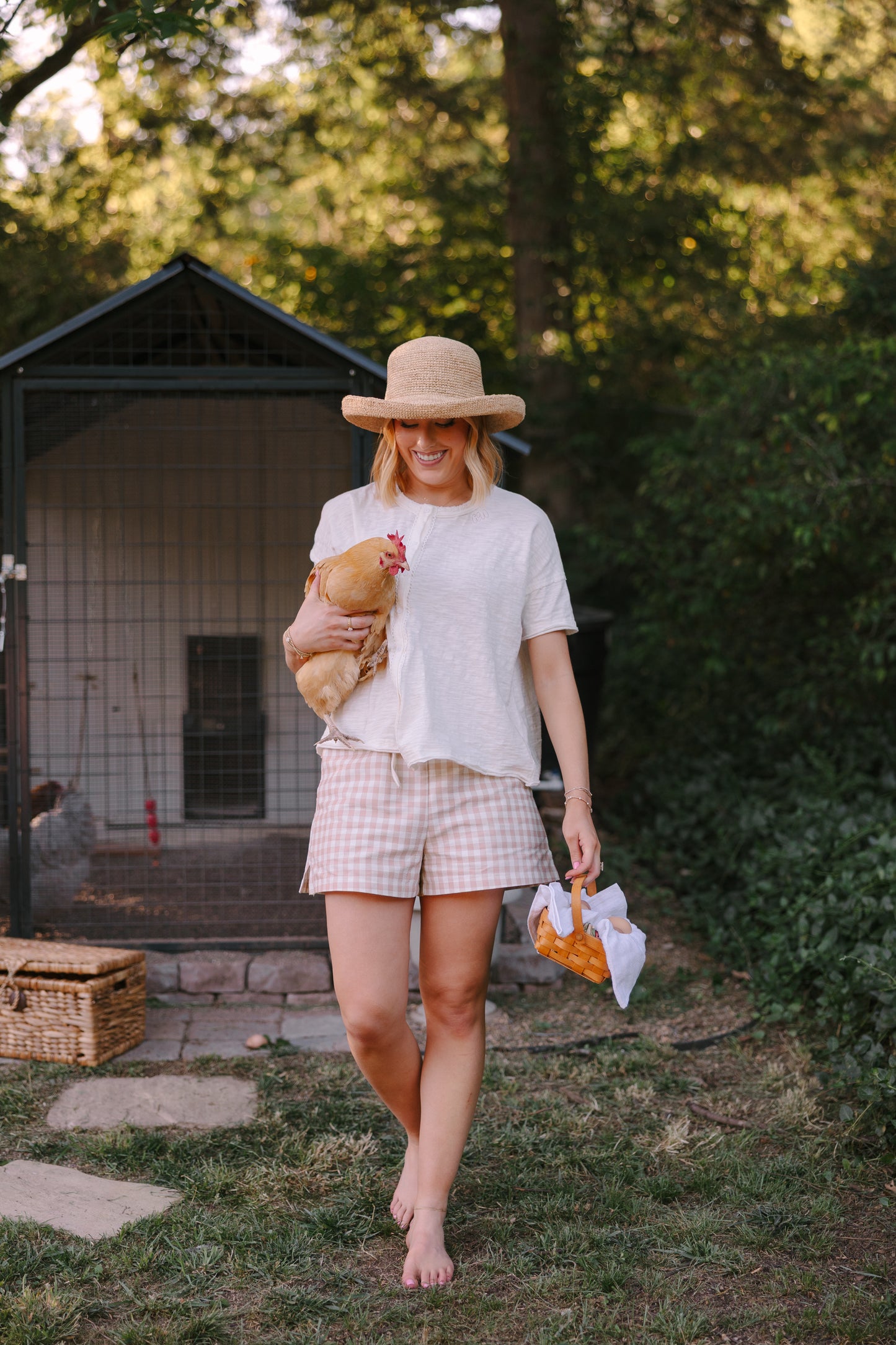 Tablecloth Check Shorts