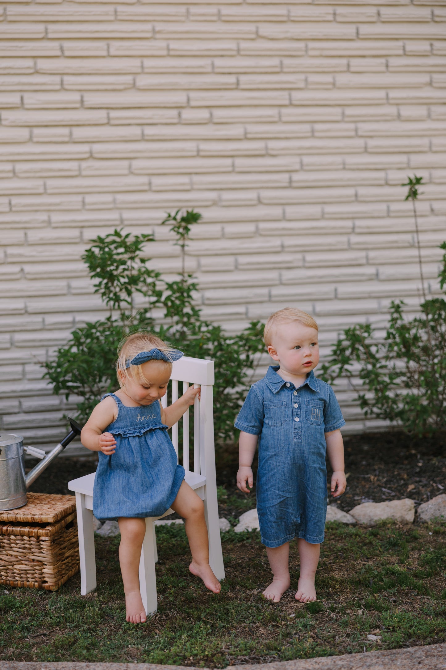 True Blue Romper
