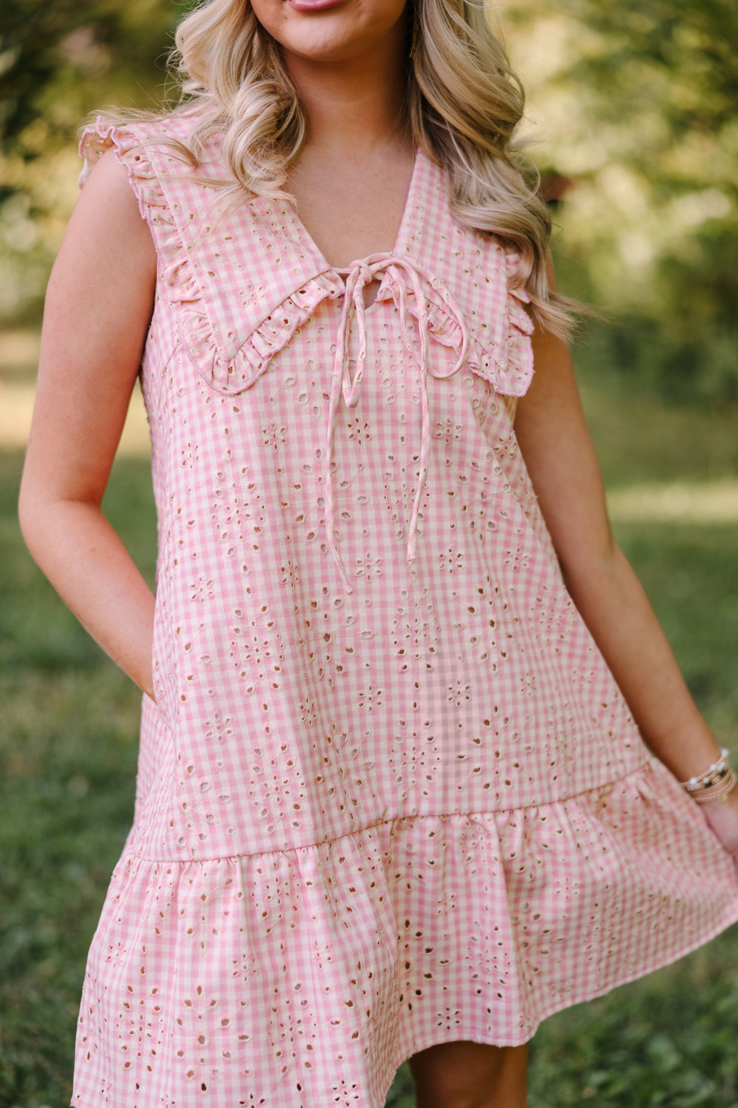 Pressed Posy Dress in Pink