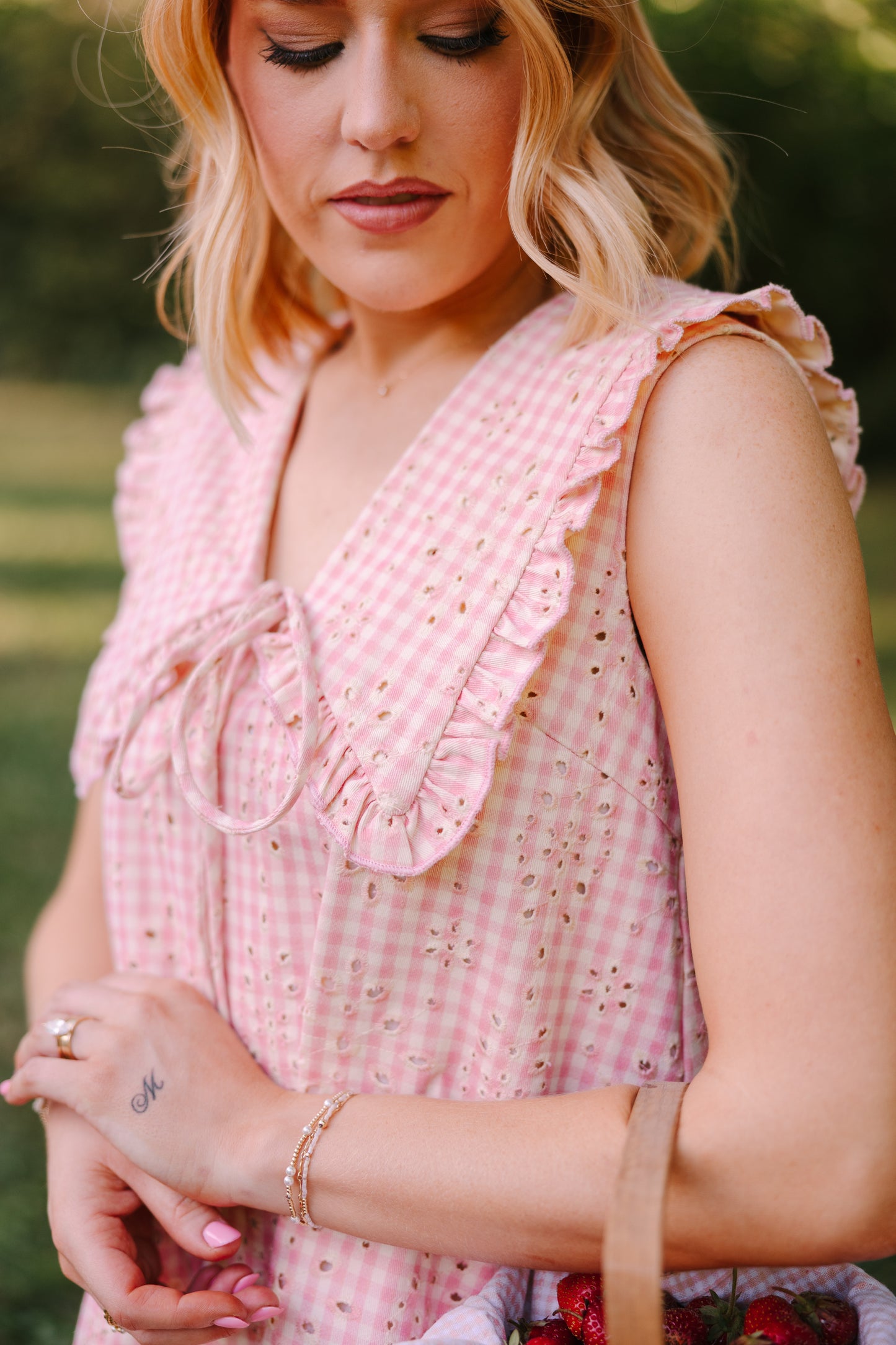 Pressed Posy Dress in Pink